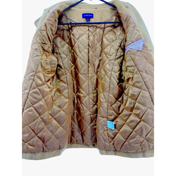 Lands’ End Women’s Wool/Cashmere Peacoat – Camel / Tan – Double Breasted-10 P - Picture 4 of 10